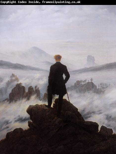 Caspar David Friedrich Wanderer watching a sea of fog (mk09)